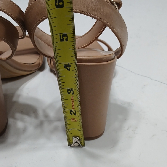Elegant Tan Women's Block Heel Sandals By A New Day New Without Tags Or Box Sz10 - Picture 4 of 6